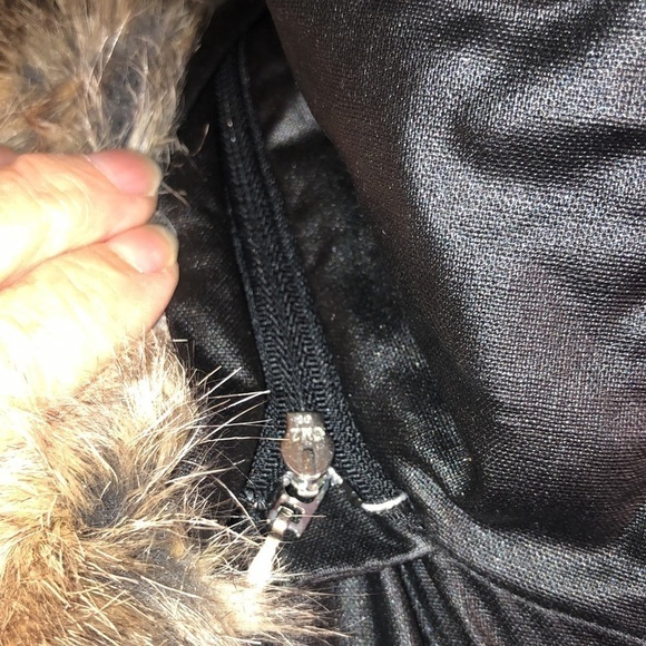 Marc New York by Andrew Mark Black Moisture Shed Faux Fur Lined Hoodie Jacket - Picture 9 of 16